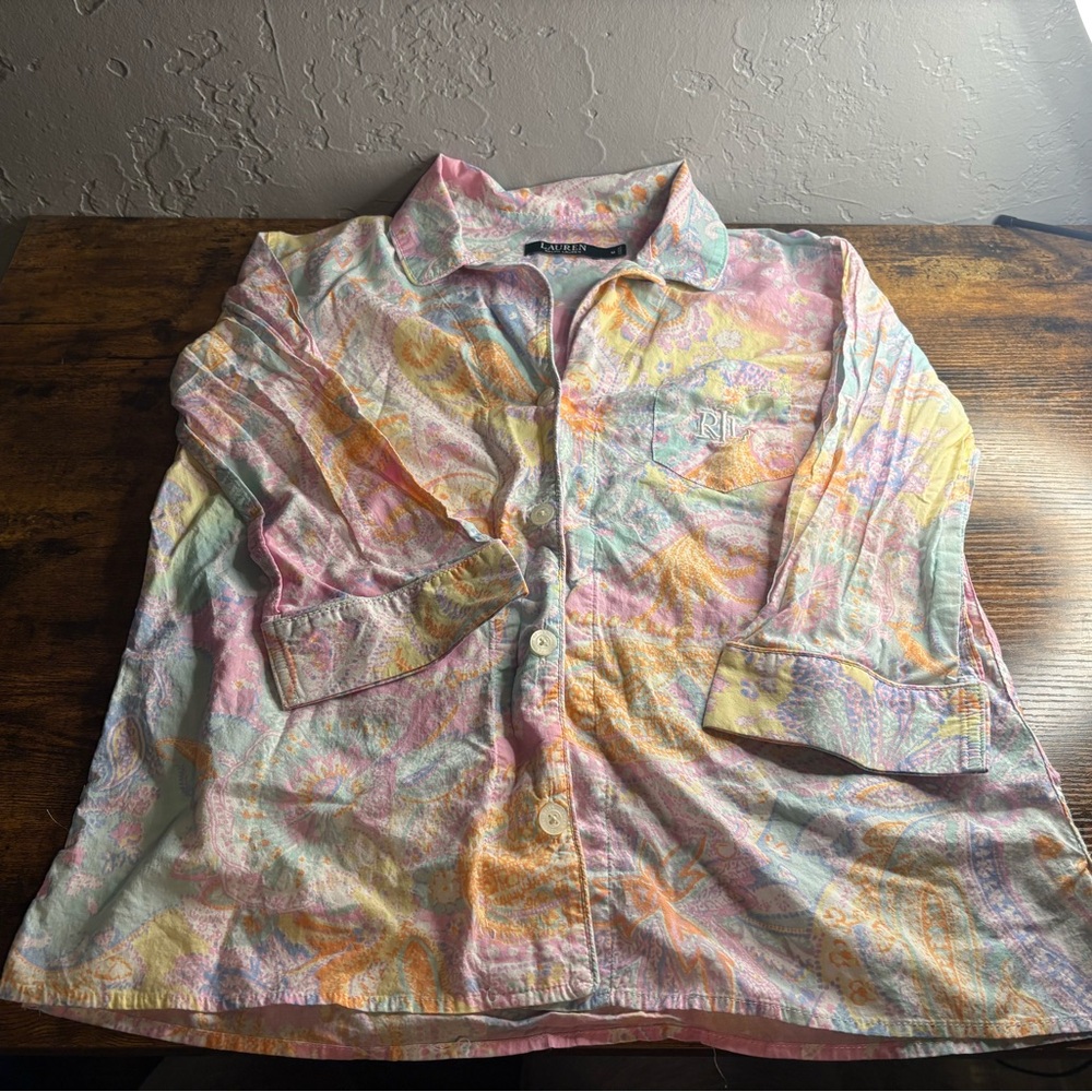 Ralph Lauren Paisley Sleep Set Size Medium